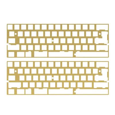 China gk 61 aluminum custom keyboard case gk 61 electronic machining custom keyboard slab cnc slab phone keyboard shell color plating for sale