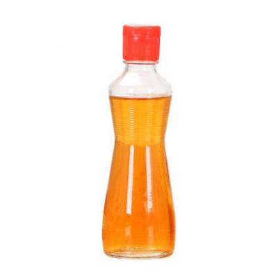 China Wholesale 150ml 220ml 300ml 400ml 500ml Olive Oil Clear Sesame Oil Glass Bottle for sale