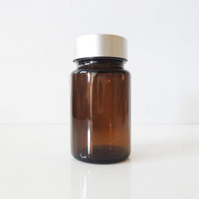 China 75ml wide mouth glass amber pill bottle, wholesale medical pill bottles for sale