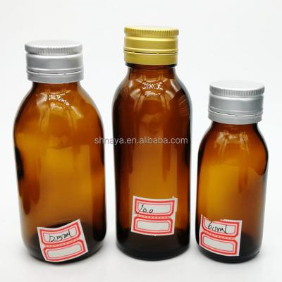 China Liquid Medicine 60ml 100ML 125ml Amber Syrup Bottles For Liquid Medicine for sale