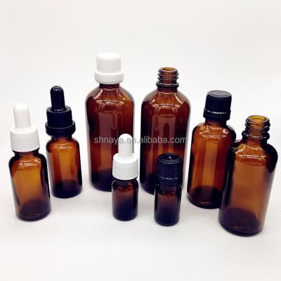 China Personal Care 5ml 10ml 20ml 30ml 50ml Clear Round Amber Blue Green Essential Oil Glass Bottle for sale