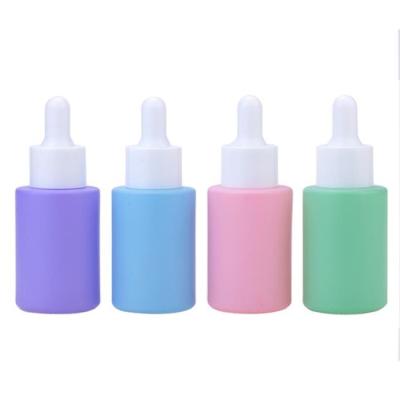 China 30ml Empty Personal Care Colored Glass Cosmetic Bottle Dropper Lotion Bottles, Xuzhou for sale