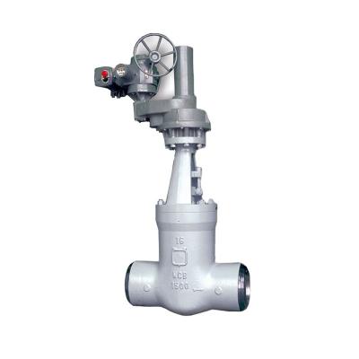 China WCB Power Station Class 1500 Electric Actuator Rising Stem Butt Weld Gate Valve for Power Station for sale