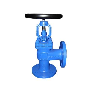 China DIN Water Cast Steel GS-C25 90 Degree Water Angle Globe Valve With Handwheel for sale