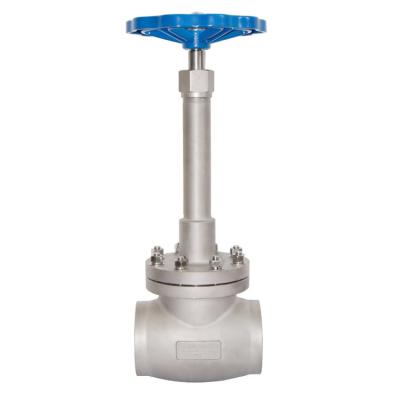 China Long Stem API600 Cryogenic Wheel Handle SS304 BW Cryogenic Ball Valve for sale