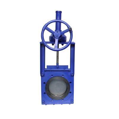 China Mud Mining ANSI WCB Class 150 Class 150 Bevel Gear KGD Mud Knife Gate Valve With Price for sale