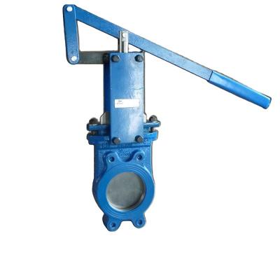 China Mine Lever Operator Malleable Iron Knife EX Gate Valve With Price for sale