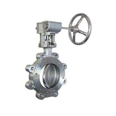 China Oil and Gas Industry API 609 Gear Driven Type 6 Inch DN100 Hand Wafer Hook Butterfly Valve Stainless Steel for sale