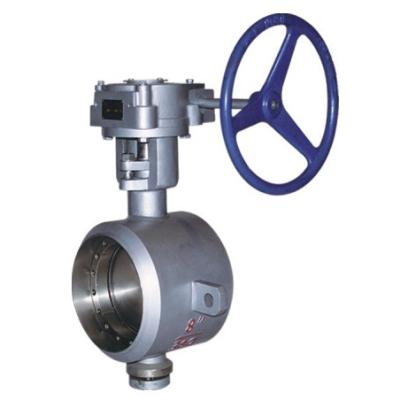 China Metal Seat High Temperature Butt Weld Butt Weld Butterfly Valve for sale