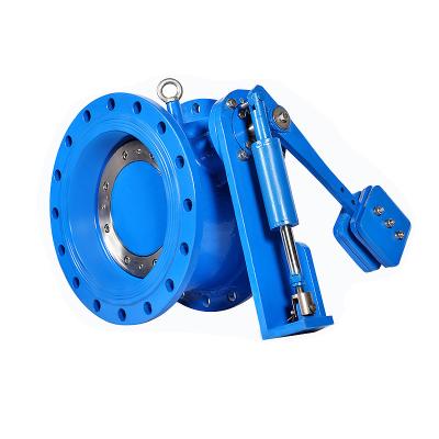 China DIN 3202 Water Flange Type Non Slamming Silent Check Valve With Hydraulic Oil Damper for sale