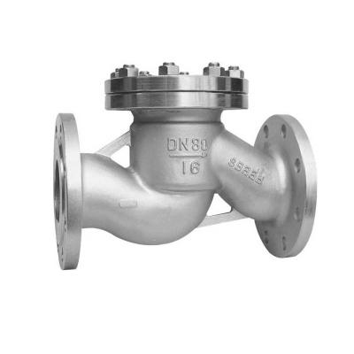 China Pilot Gasoline and Oil Lift Type Spring Cast Steel DIN DN80 PN16 Check Valve Fuel Oil Pipe for sale