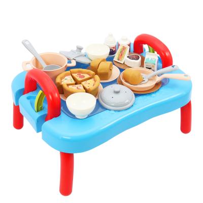 China Huiye Plastic Pretend Toys Cooking Playset Kitchen Simulation Cake Toys Other Pretend Play Cooking Toy for Kids for sale