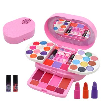 China Qilong Girl Makeup Set Toy Kids Cosmetics Beauty Girls Set Toys Pretend Play Makeup For Kids Maquillaje De Juguete 27.5*5*30.5CM for sale