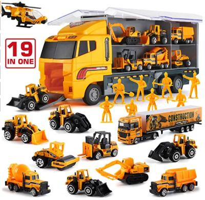 China Friction Toy Qilong Friction Toy Vehicles Die Cast Alloy Metal Model Truck and Transporter Car Toy Car Toy Vehicles Die Cast Metal for sale