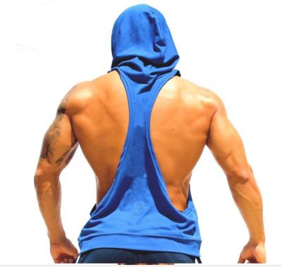 China Hot Selling Bodybuilding Heist Vest Good Quality Muscle Tank Tops Custom Blue Muscle Tank Top Men Breathable for sale