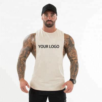 China OEM Anti-Shrink Service Mens Gym Tank Tops Cool Quick Dry Deep Cut Cool High Quality Tank Top for sale