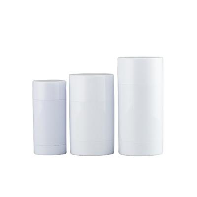 China Cosmetic Plastic Deodorant Containers Round Bottom Filling DIY Stick Deodorant Container 30g Empty Deodorant Containers for sale