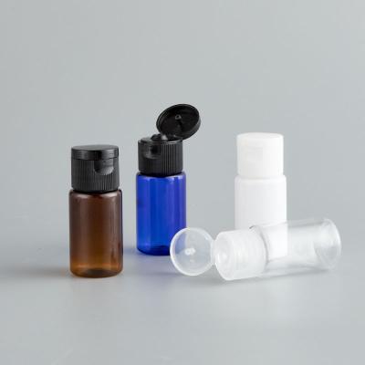 China 10ml Size Empty Cosmetic Mini Bottle with Flip Cap, Travel Sample Bottle, Refillable Reusable Liquid Containers for sale