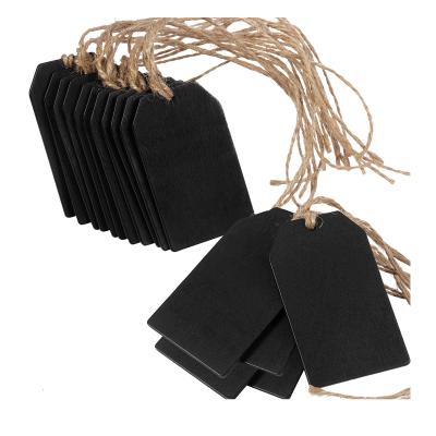 China Gift Box Labels 40pcs Chalkboard Labels Pendant Wooden Mini Chalkboard Signs for sale