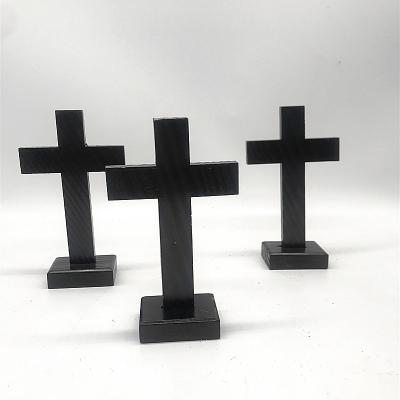 China Europe Basic Rectangular Christian Desktop Gift Wood Cross 14cm for sale