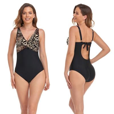 China Removable Padded 2023 European and American new one-piece swimsuit sexy zebra stripe print one-piece swimsuit for sale