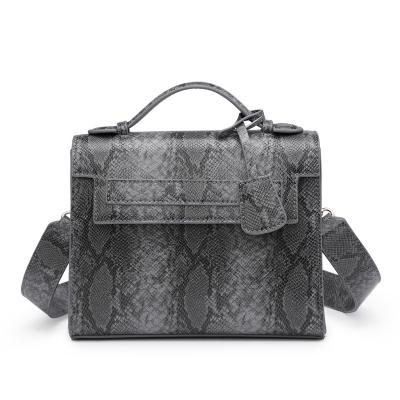 China New Fashion Designer PU Snake Leather Women's Handbag& Leather Shoulder Bag for sale