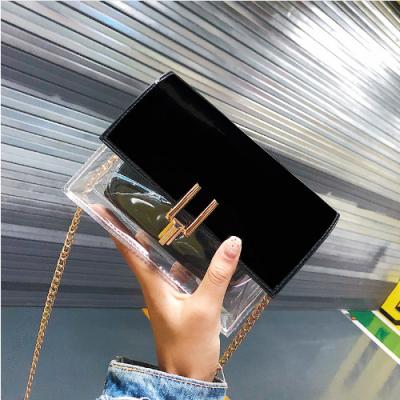 China Clear 2018 New Fashion Bags Shoulder Bag Clear For Women Brand Mini Small Jelly Chain Women Messenger Bags Fashion Summer Handbags for sale