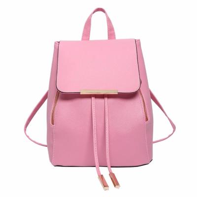 China 2019 New Trend Hot Sale Anti-theft PU Leather Backpack Casual Korean School Bags Student Backpack Women for sale