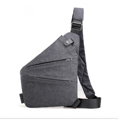 China Wholesale fashion men's chest breast bag nylon sports waterproof casual single shoulder bag anti-theft bag for sale