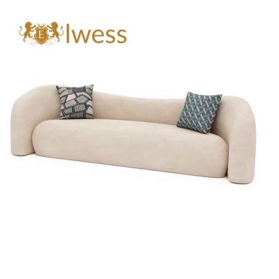 China Nordic living room simple modern small family fabric sofa beauty salon cashmere fabric sofa for sale