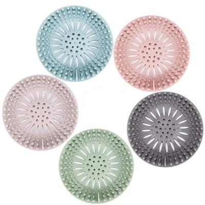 China Easy Clean Silicone Hair Catcher Durable Hair Loss Stopper Shower Drain Covers Easy To Install And Clean For Bathtub And Bathroom Kitchen for sale