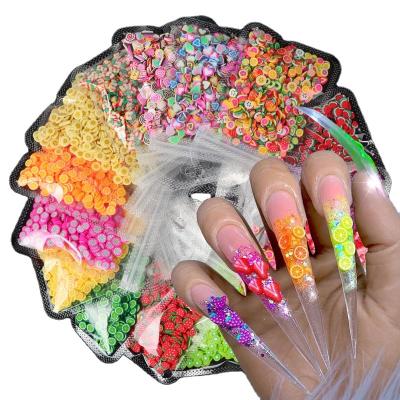 China 2022 New Ceramic Nail Art Decorations Design Crystals 3D Gem Art Wholesale Supplies Jewelry Stone Fruit Nail for sale