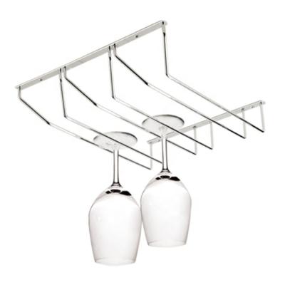 China Single Row Wine Glass Rack Household Wine Glass Storage Racks Viable Racks Wine Glass Hanger for sale