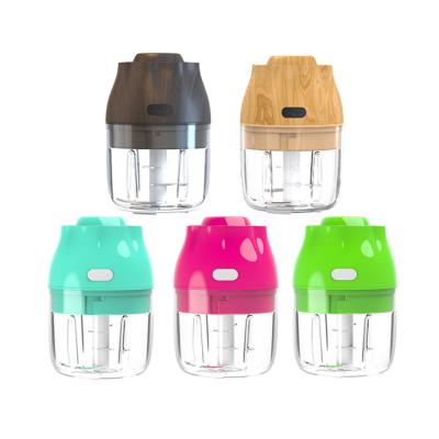 China Multifunctional Wholesale Tool 3 Blade Mini Kitchen Accessories Portable USB Food Vegetable Crusher Garlic Filler Electric Cleaver for sale