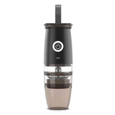 China Outdoor New Arrival Stainless Steel 2 in 1 USB Rechargeable Mini Hand Electric Portable Coffee Grinder for Coffee Bean Milling for sale