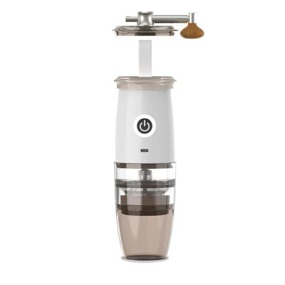 China Dropshipping Mini Outdoor Rechargeable Electric Manual Portable Coffee Bean Grinder With 5 Level for sale