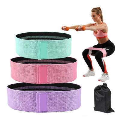 China Wholesale Durable Home Exercise Anti Slip Hip Muscle Exercises Elastic Resistance Yoga Stretch Bands for sale