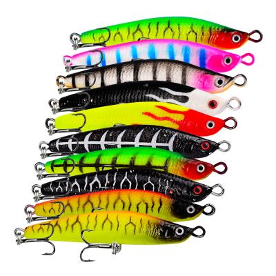 China Good Quality 18g Artificial Vivid Fish Action 10 Colors 8cm Swimming Fishing Lures Soft Tail Lure Baits for sale