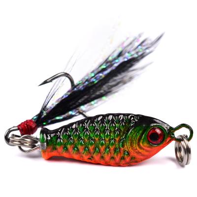 China Wholesale 5.2g 25mm Factory Price Vivid Fish Action Swimming PESCA Fishing Vib Lures Artificial Groundbaits With Treble Barbed Hooks for sale