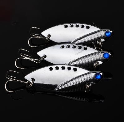 China Popular Vivid Fish Action Swimming Product Simulation Bait Metal Long Casting Stainless Lure Head Vib Fishing Lures for sale