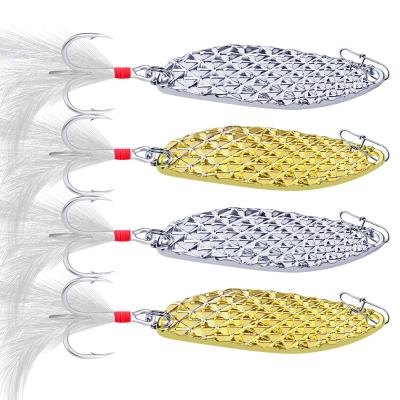 China Artificial Swimming Action Quality 5g 10g 15g 20g 28g Vivid Fish Spinning Metal Fishing Tackle Lures With Hooks for sale