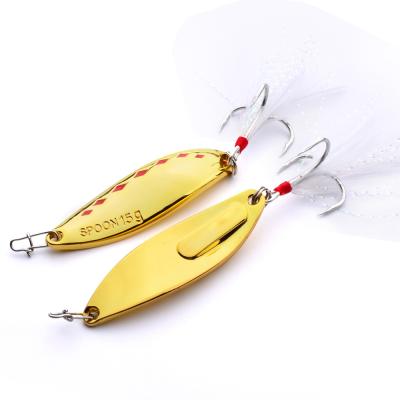 China New Arrival 5g 7g 10g 15g 20g 28g Hot Metal Live Fish Action Amazon Selling Bait Bait Swimming Hard Spoon Fishing Lure Custom for sale