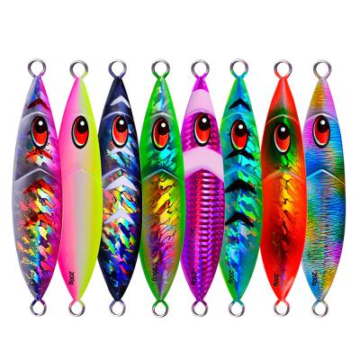 China Luminous Action 160g 200g Bait Swimming Sinking Trolling Hard Fishing Lures Vivid Fish Long Casting Sea Fish Jig for sale