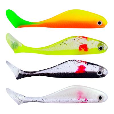 China Vivid Fish Action Shad Bait Soft Plastic Swimming Fish Lure 10 Pcs / Bag 88mm Surface 4.5g Wild Islander Speed ​​Fishing Lures for sale