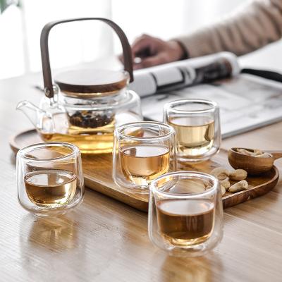 China Price Viable Favorable Gift Kettle Teapot Heat Proof Clear Heat Resistant Glass Tea Set for sale