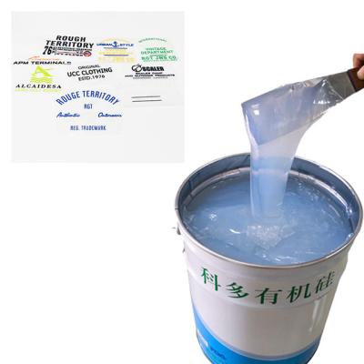 China Tinta RoHs de la dureza los 20KN/M Screen Printing Silicone de la orilla A del ISO 35 en venta