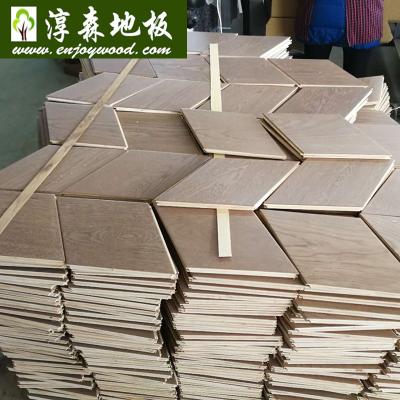 China Diamond Design Hexagon Design Contemporary Wood Flooring End Grain Wood Flooring Oak Wood Parquet for sale