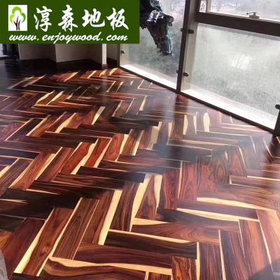 China Contemporary Black and White Ebony / Rosewood / Sonokeling /Mahogany /Black Woods with Sapwood Herringbone Wood Flooring Dalbergia Latifolia Wood for sale