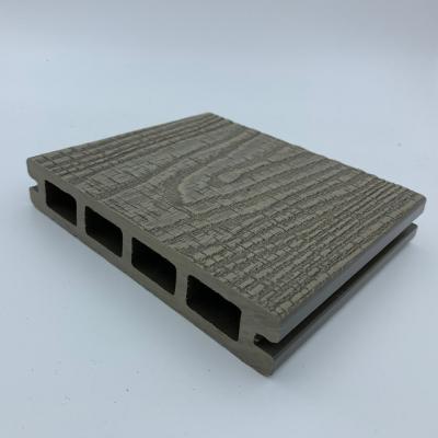 China Anti Corrosive 3D Modern Outdoor Embossing Grain WPC Wood Flooring for sale