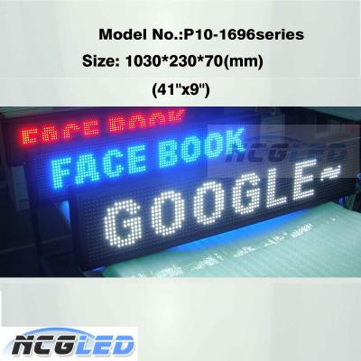 China High qaulity global language support P10 text led display panel for sale